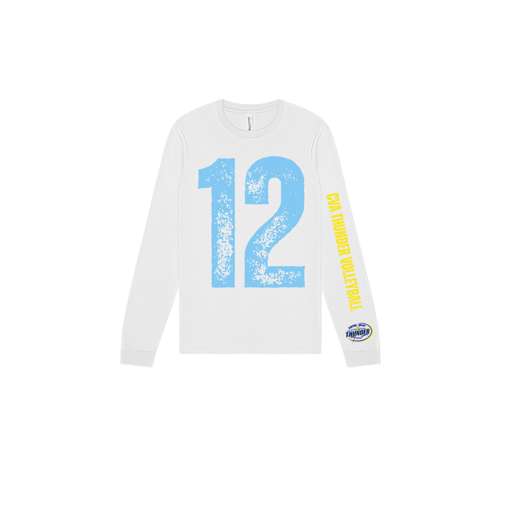 Custom Belle and Co Distressed Volleyball Long Sleeve Tee