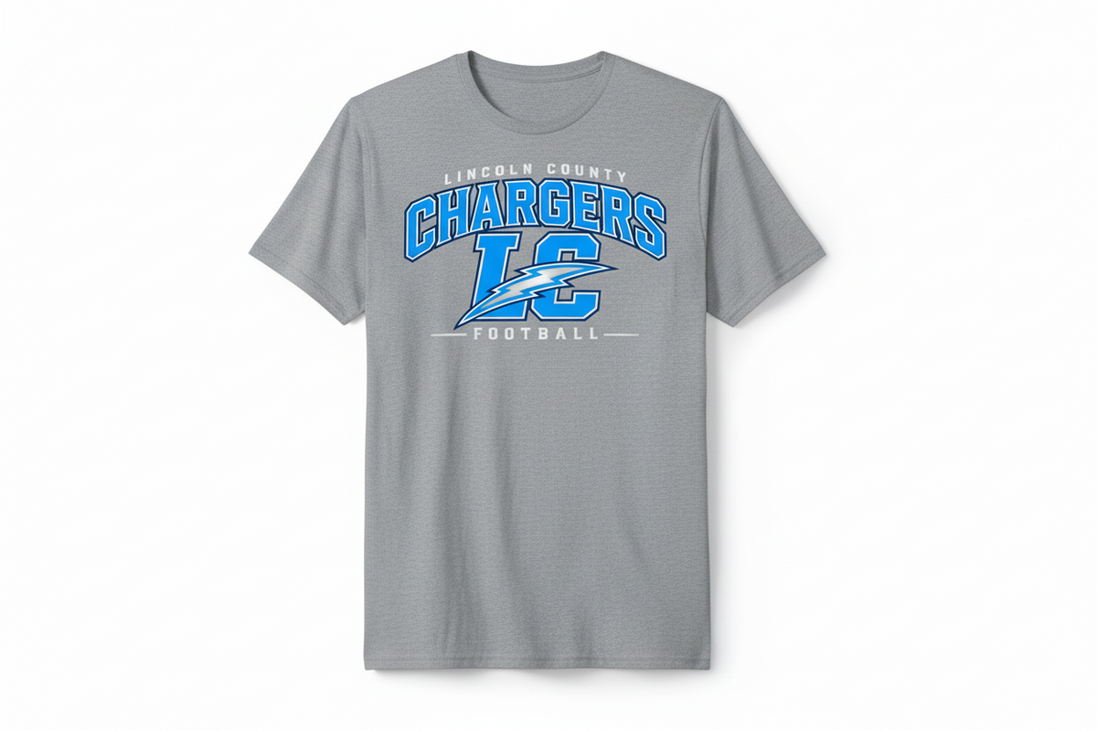Gildan Heavy Cotton Lincoln County Chargers Unisex T Shirt