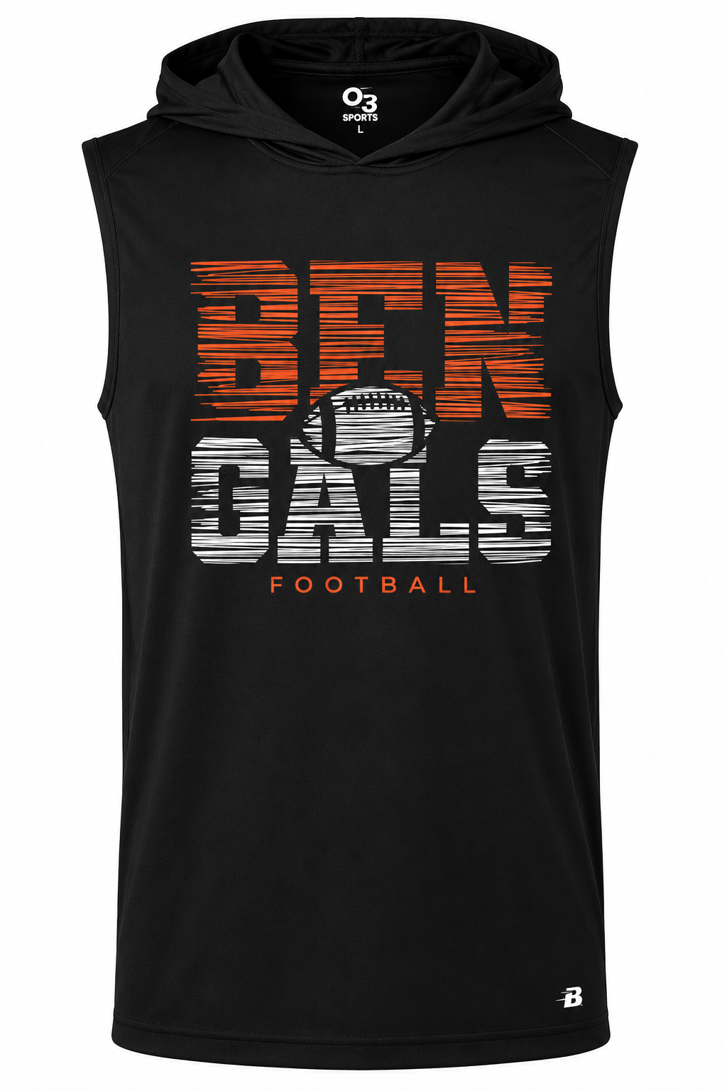 Youth Brawley Bengals B-Core Sleeveless Hoodie