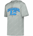 Adult Lincoln County Chargers  B-Core Short Sleeve Hoodie