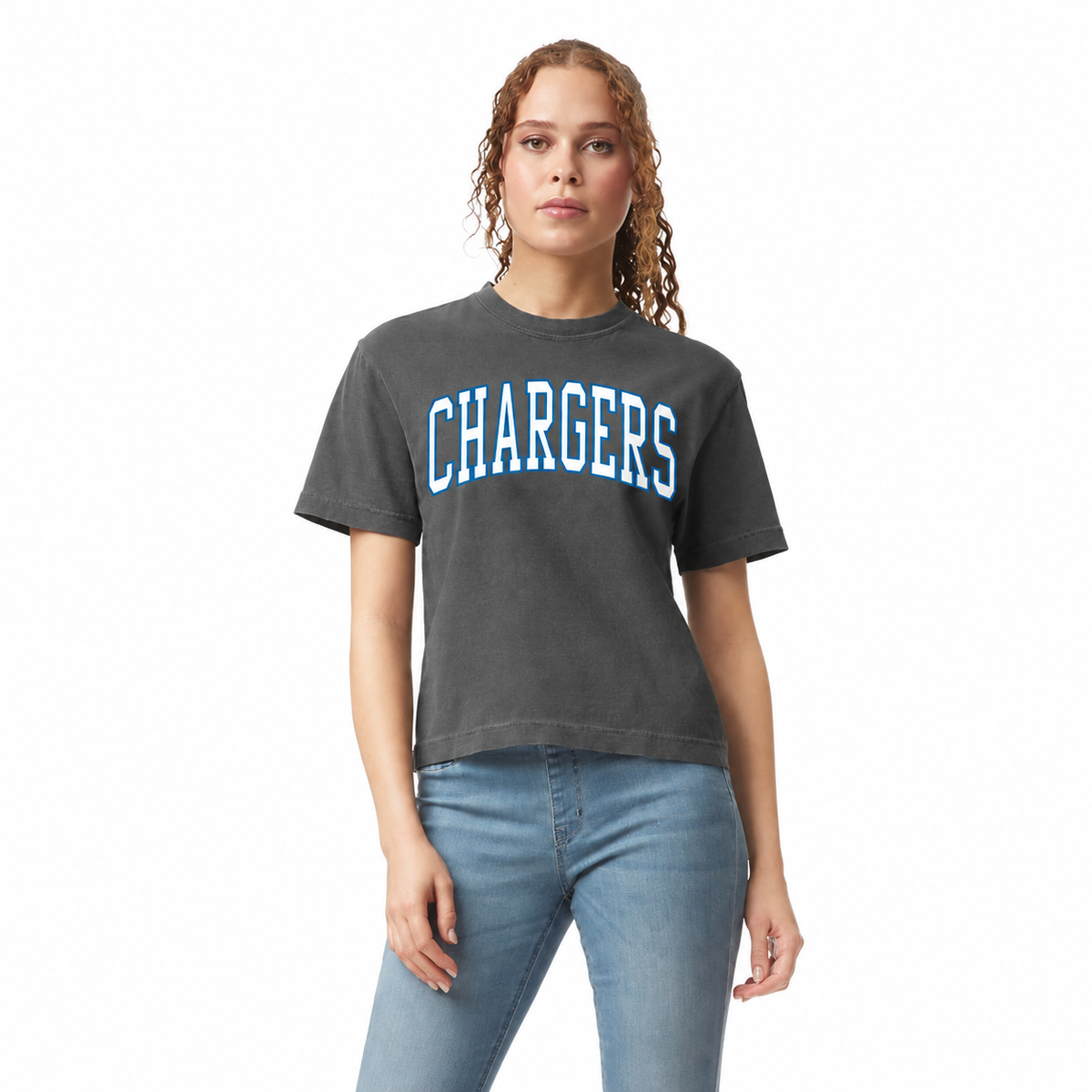 Comfort Colors Lincoln County Chargers Boxy T Shirt