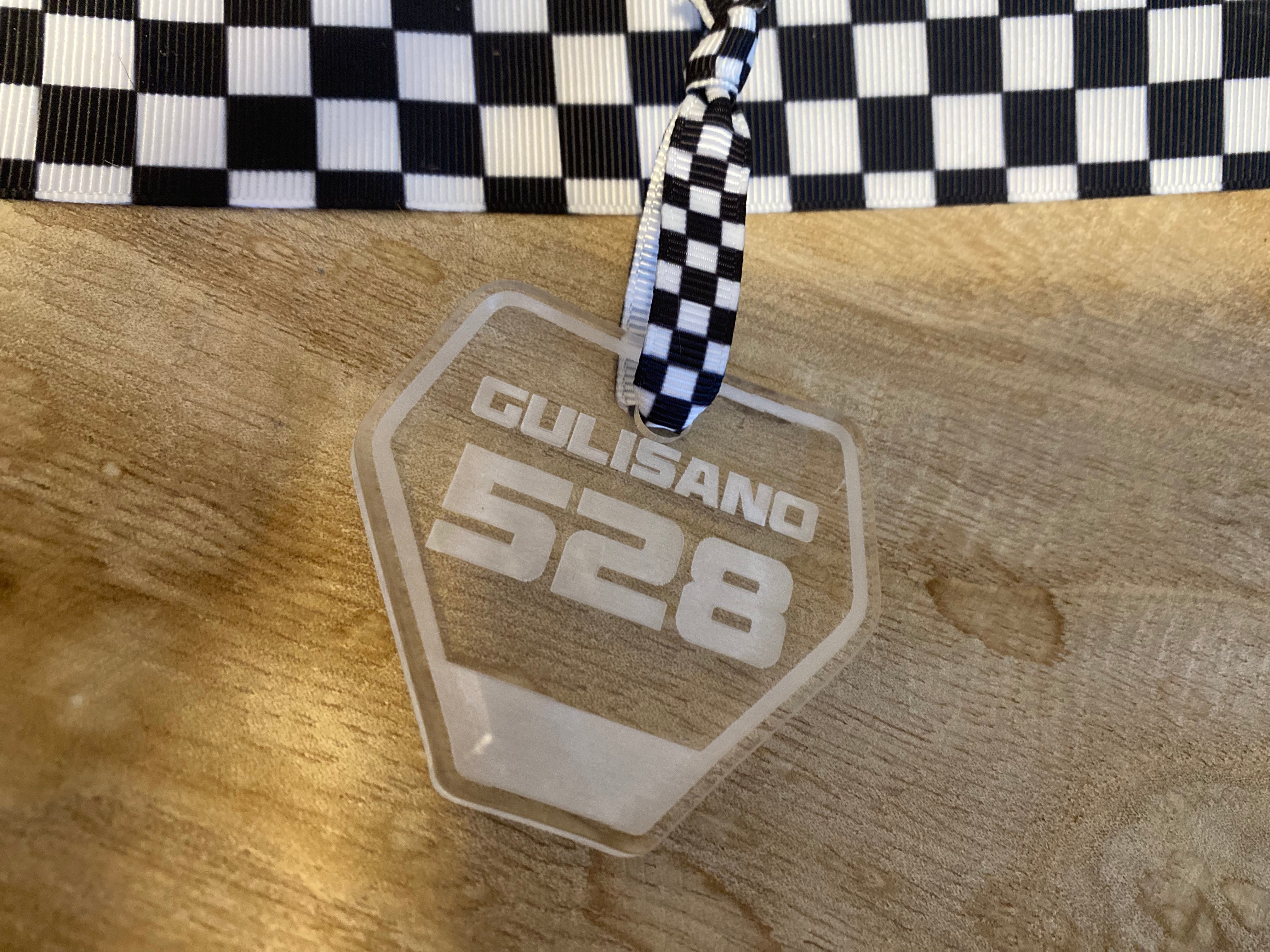 Custom Motorcross Nameplate Ornament