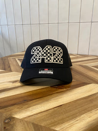 Custom Checkered Number Motocross Hat