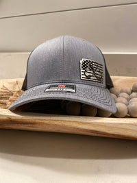 Carbon Fiber American Flag with Hook & Antler