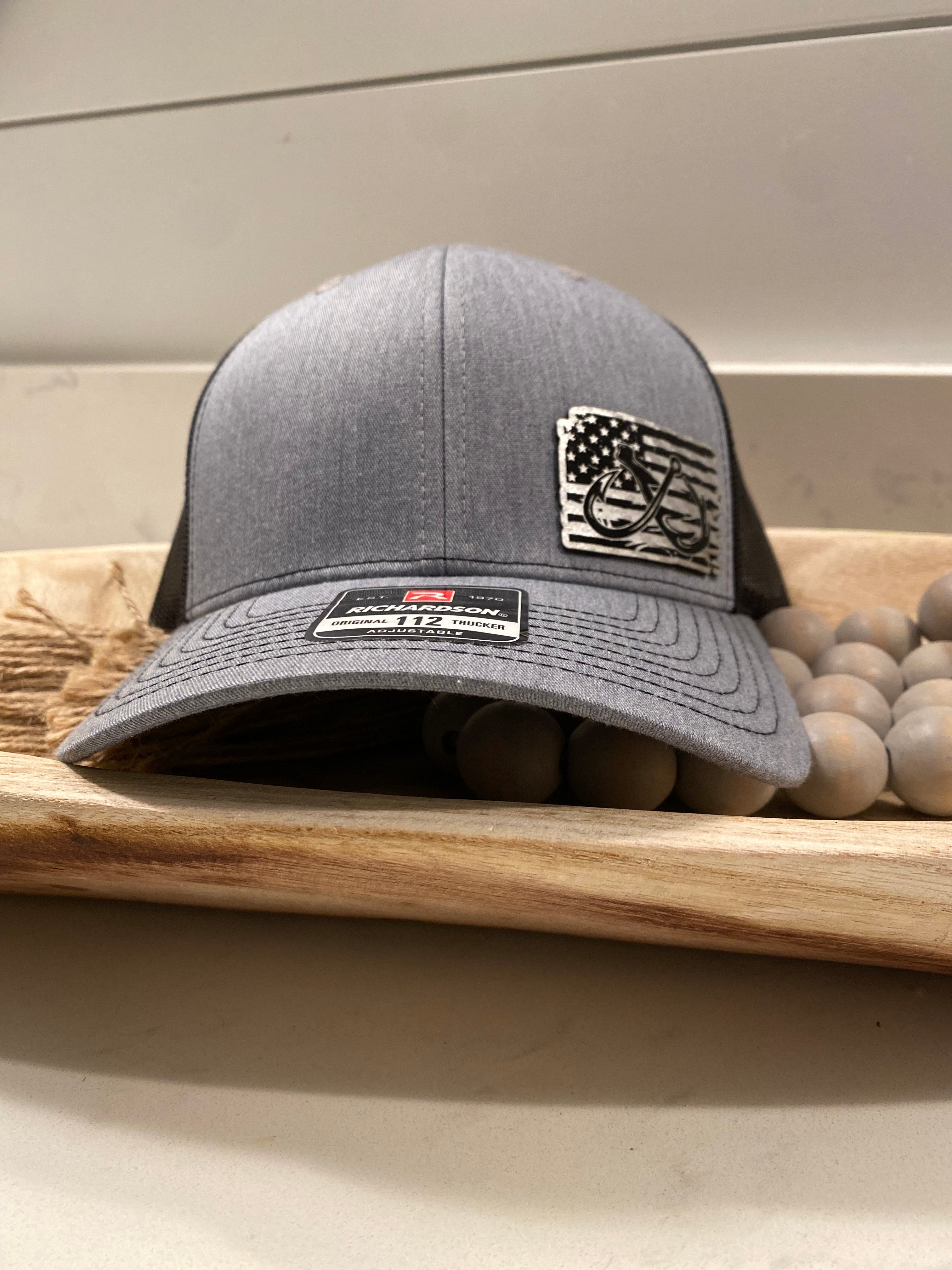 Carbon Fiber American Flag with Hook & Antler