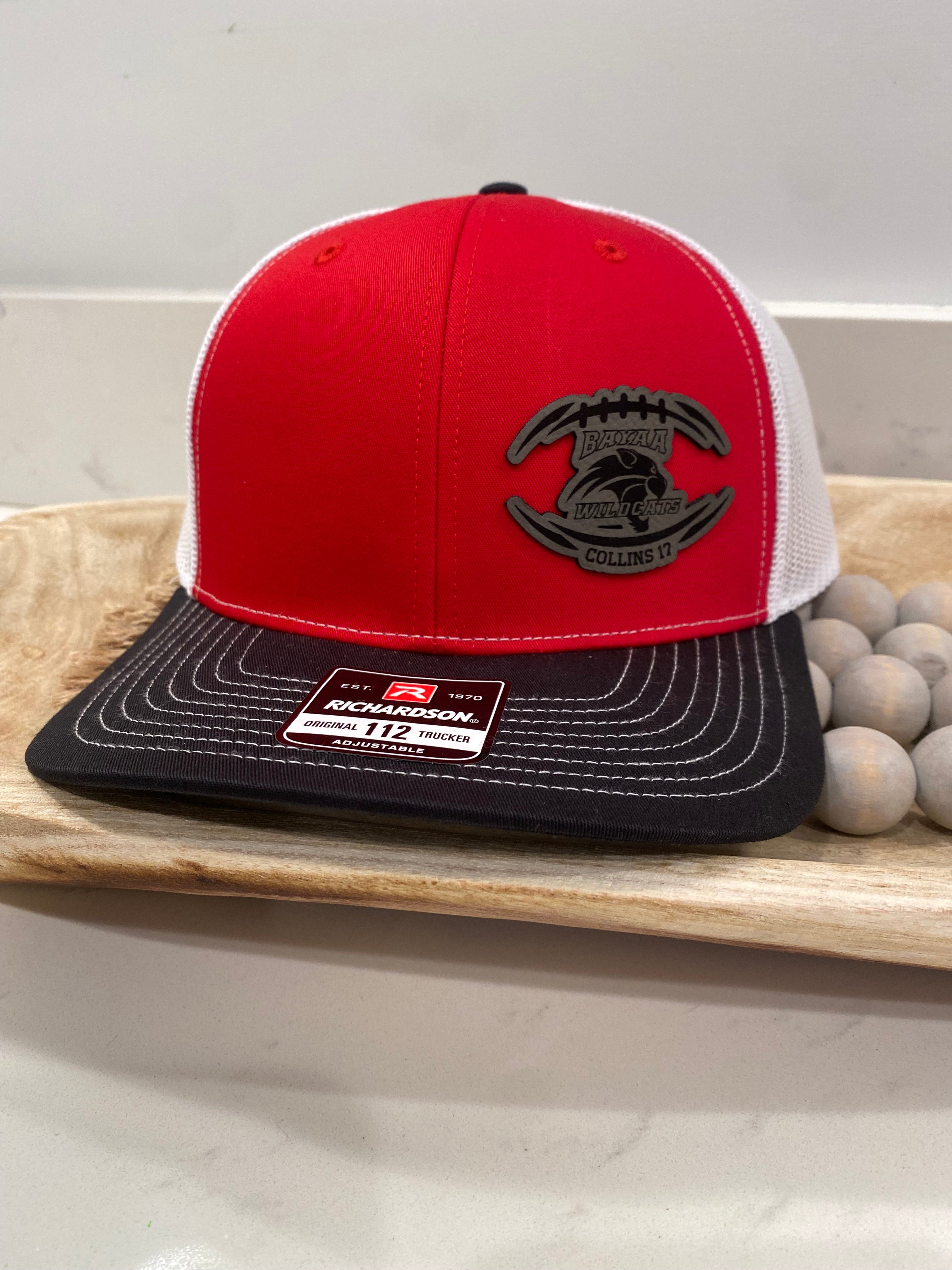 BAYAA WILDCATS PERSONALIZED HAT with LAST NAME & NUMBER