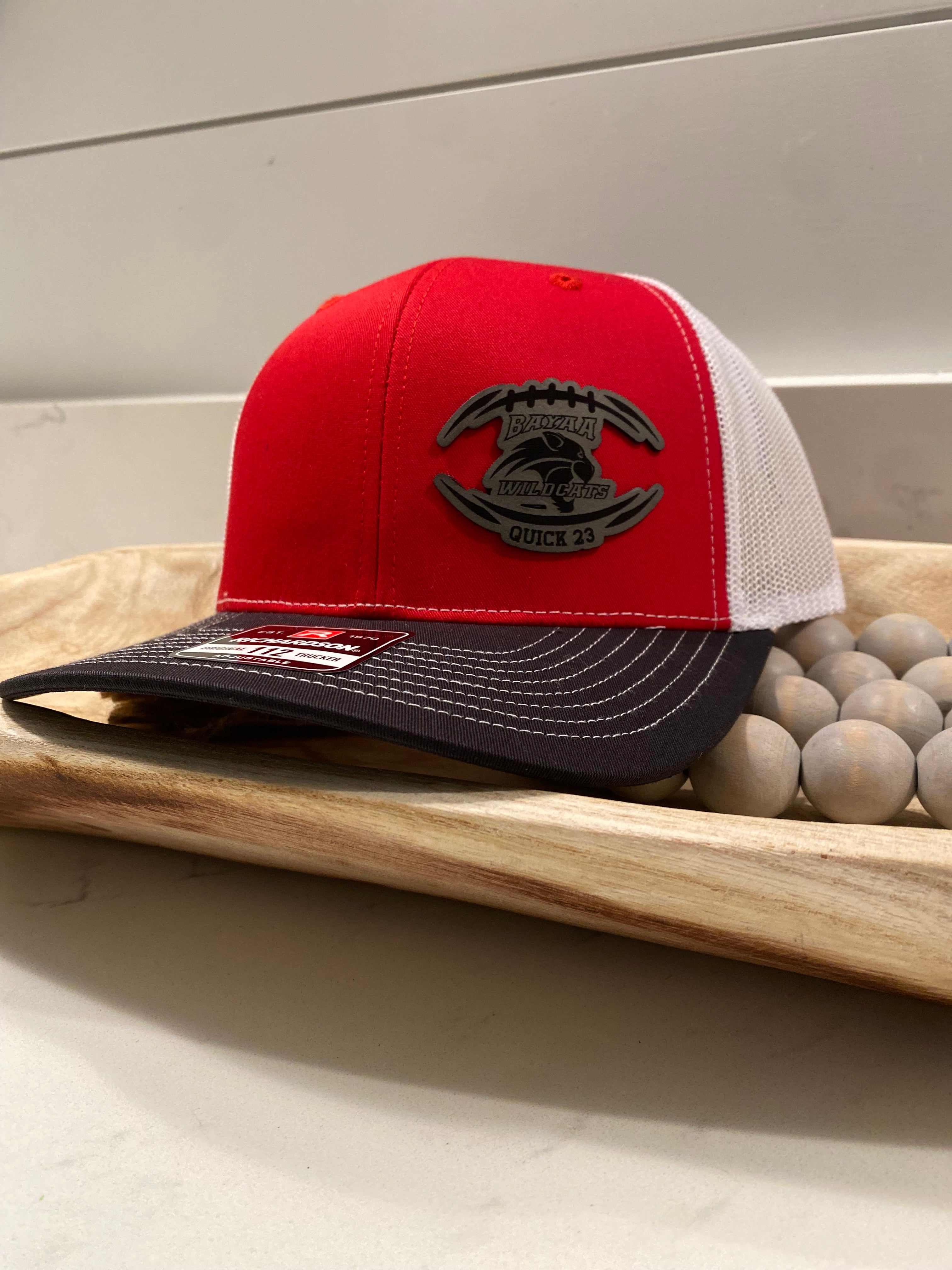 BAYAA WILDCATS PERSONALIZED HAT with LAST NAME & NUMBER