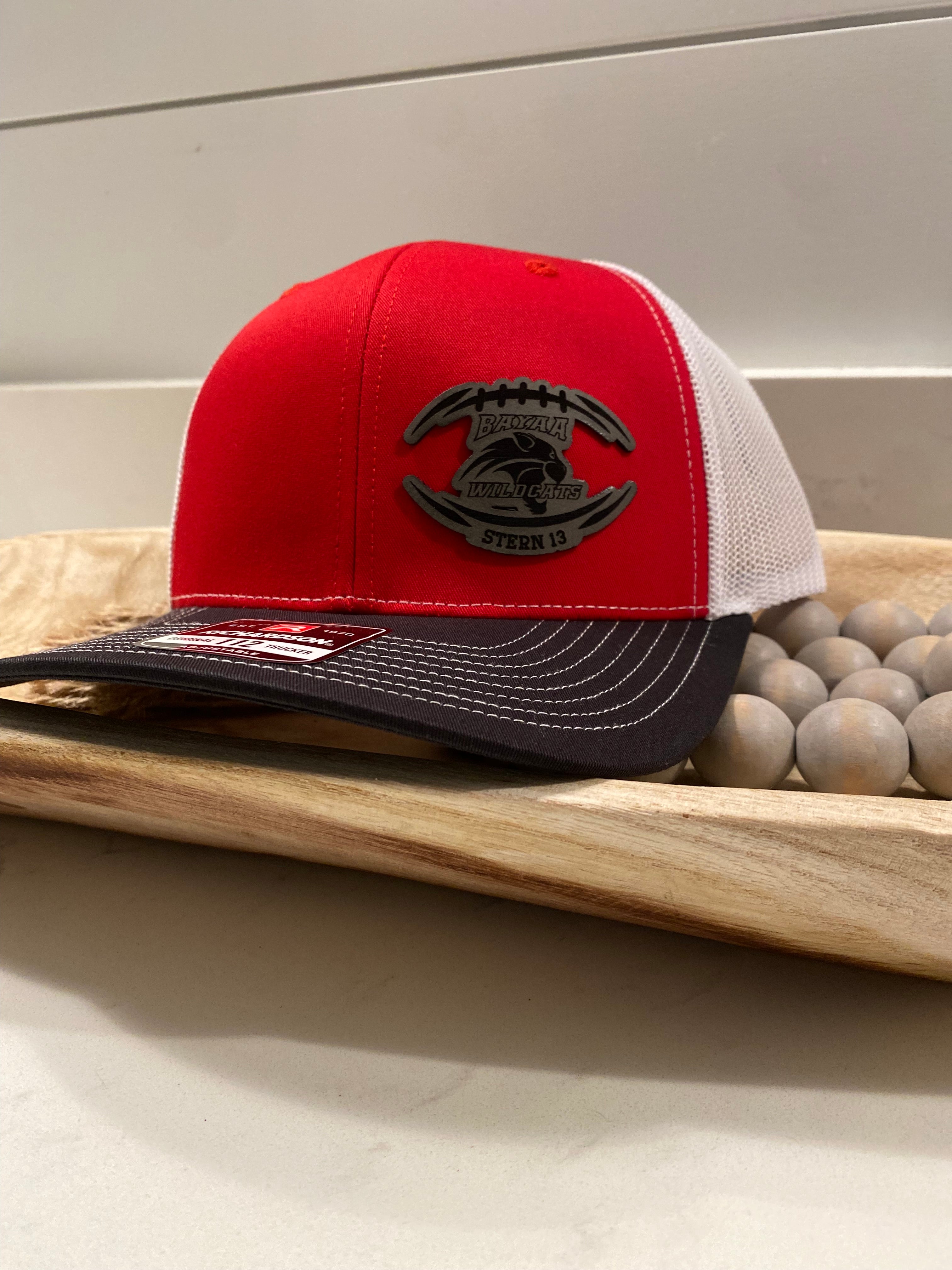 BAYAA WILDCATS PERSONALIZED HAT with LAST NAME & NUMBER