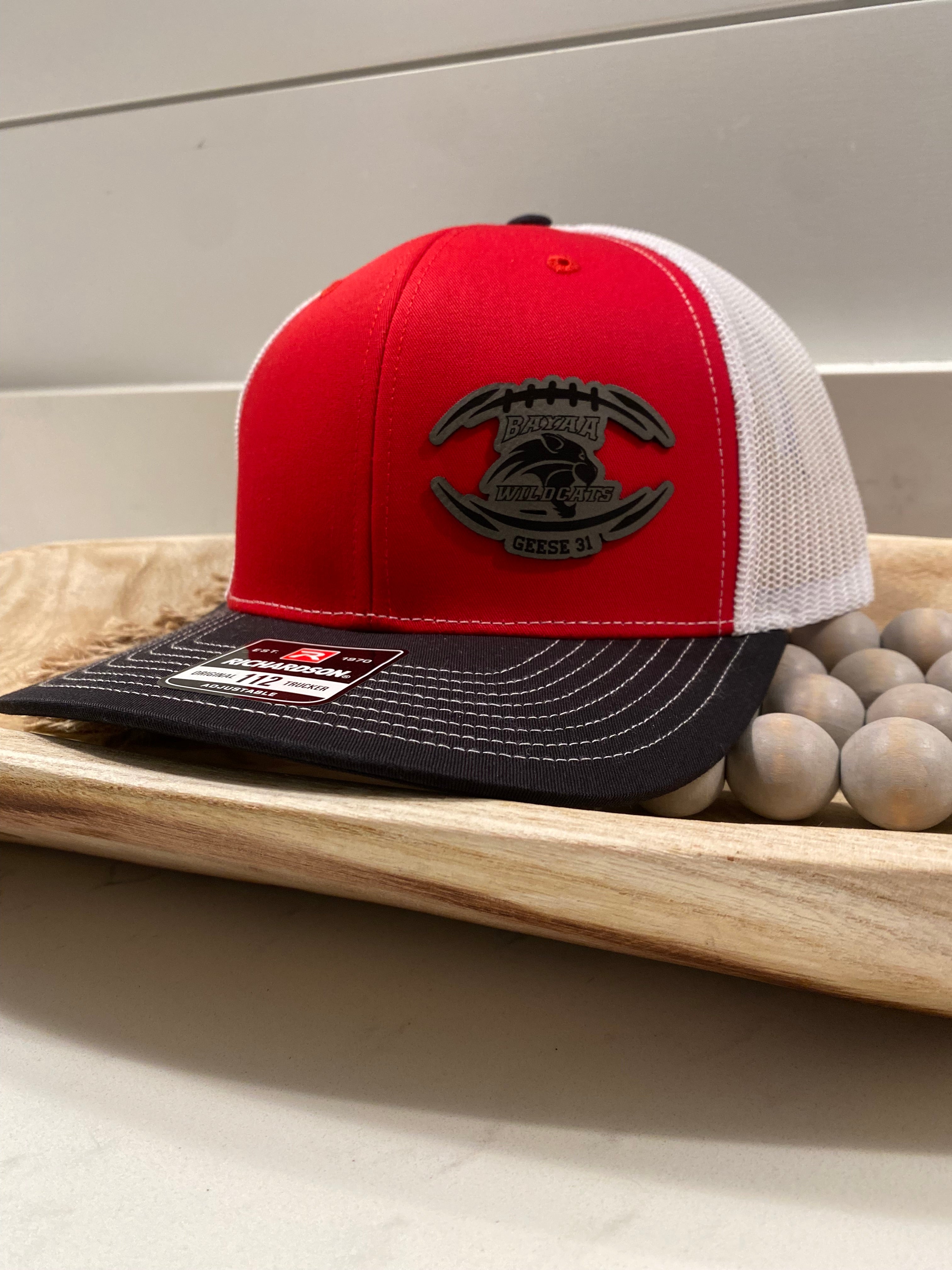 BAYAA WILDCATS PERSONALIZED HAT with LAST NAME & NUMBER