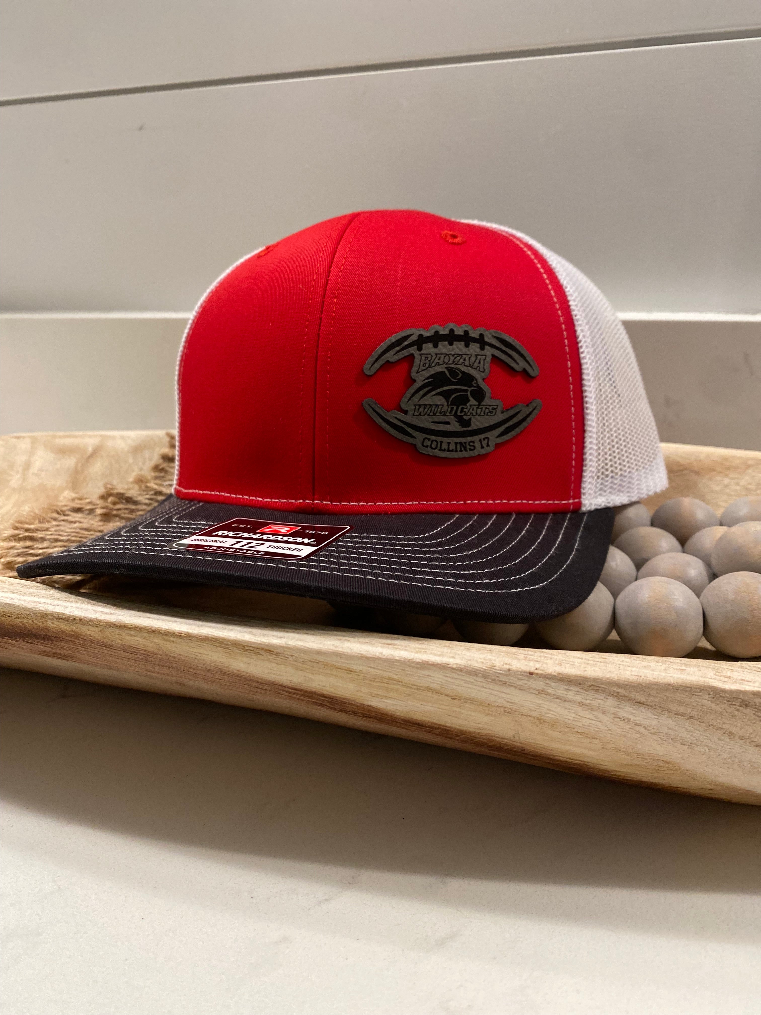 BAYAA WILDCATS PERSONALIZED HAT with LAST NAME & NUMBER