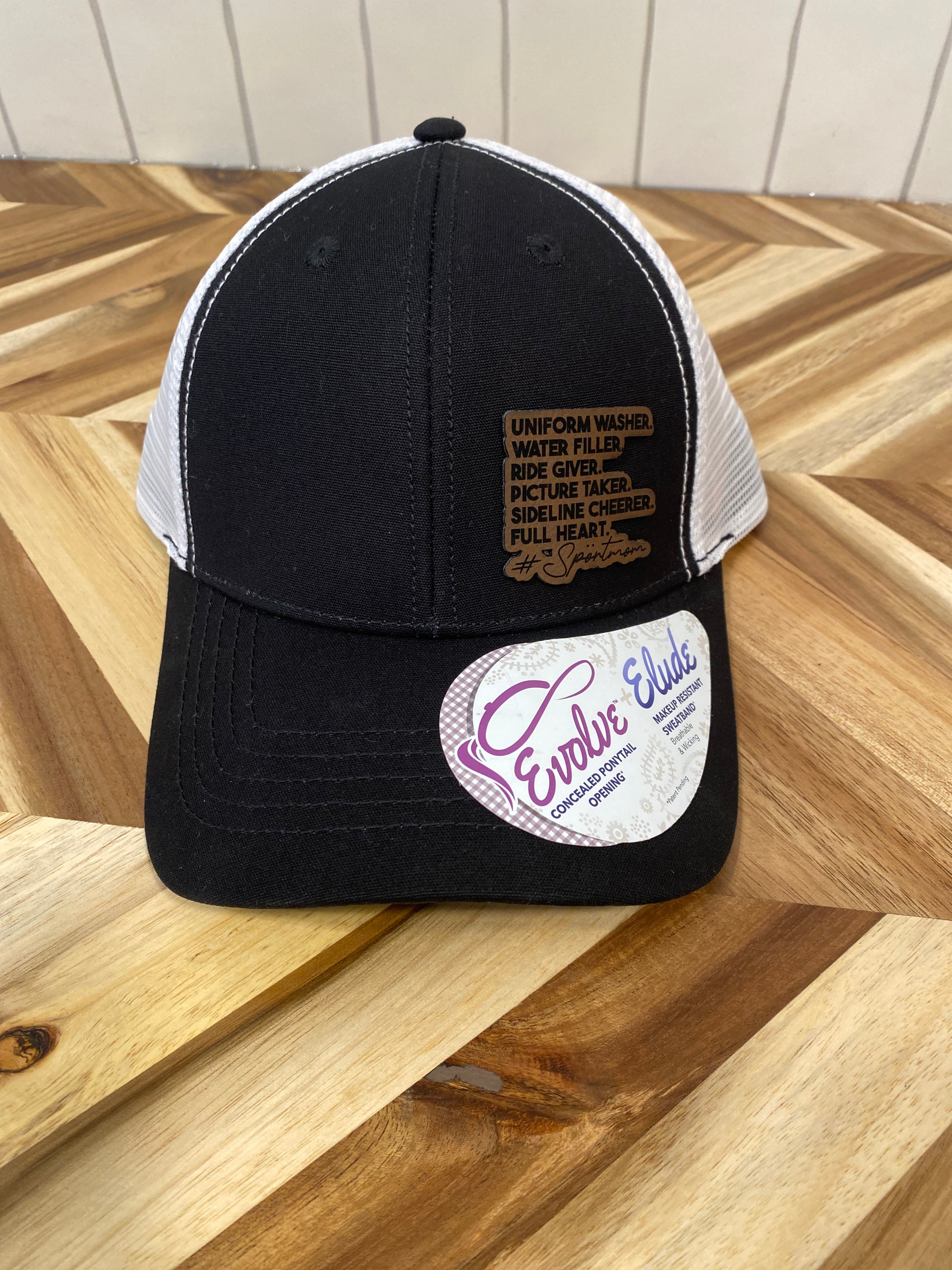 Uniform Washer, Water Filler, Ride Giver, Picture Taker, Sideline Cheerer, Full Heart#Sportsmama Hat