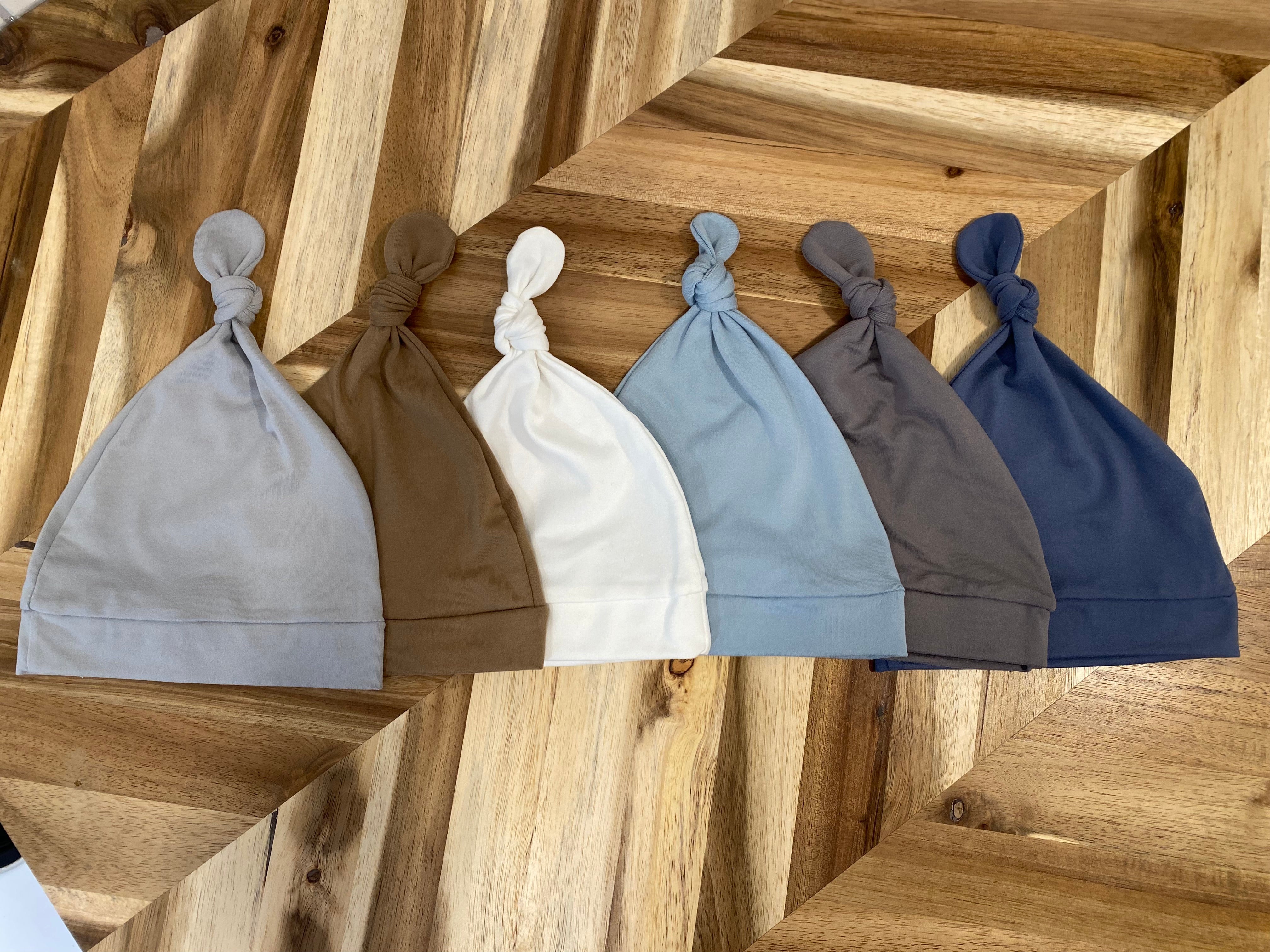 Custom Newborn Hat with Tie