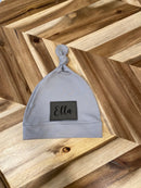 Custom Newborn Hat with Tie