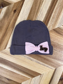 Newborn/Infant Rabbit Skins Hats w/ Bow