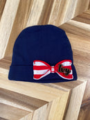 Newborn/Infant Rabbit Skins Hats w/ Bow