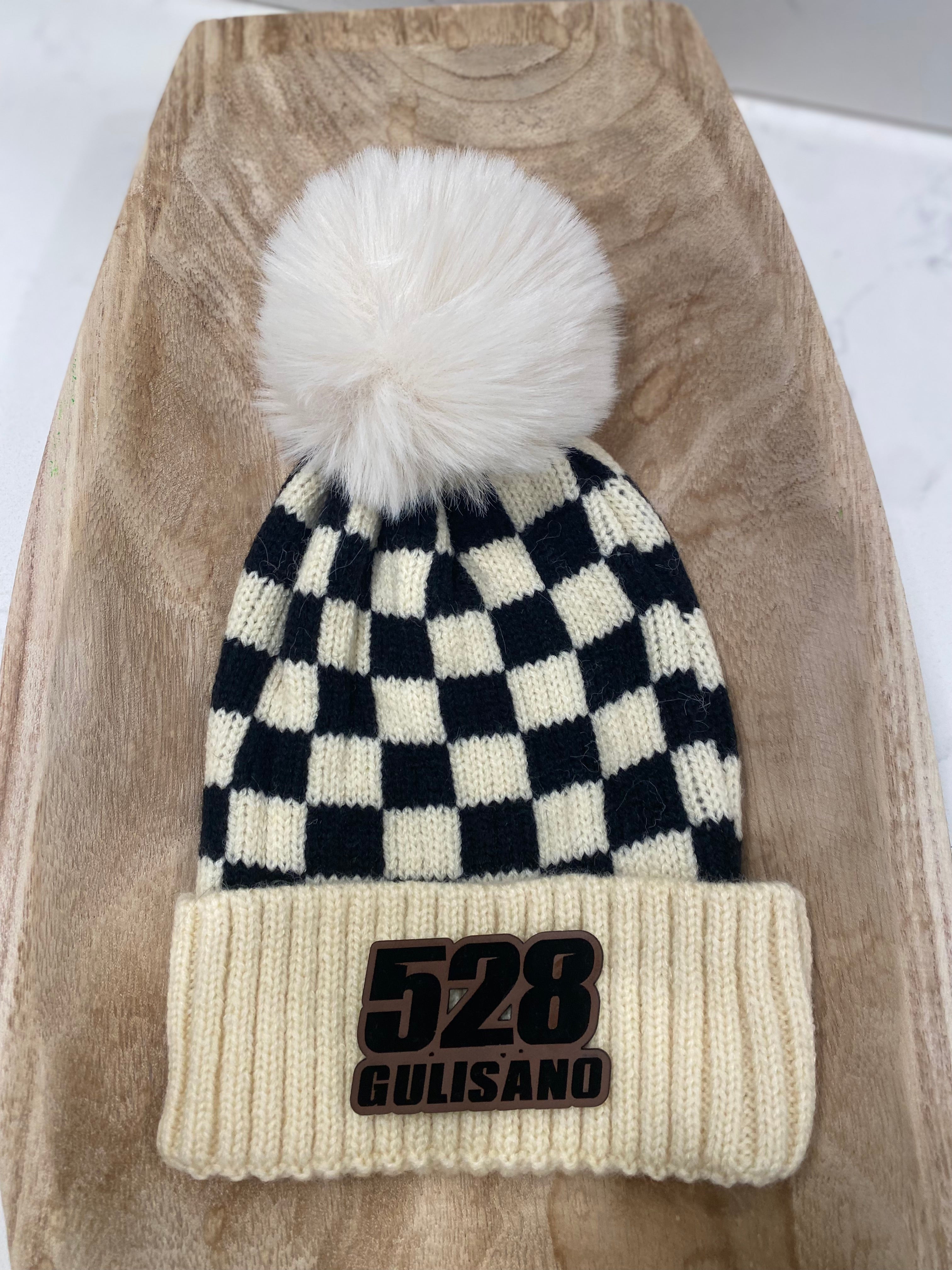 Infant/Toddler Motocross Custom Winter Hat with Pom