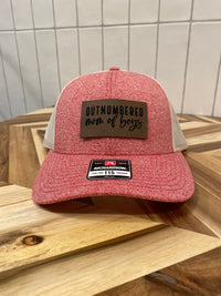 Outnumbered Mom of Boys Hat