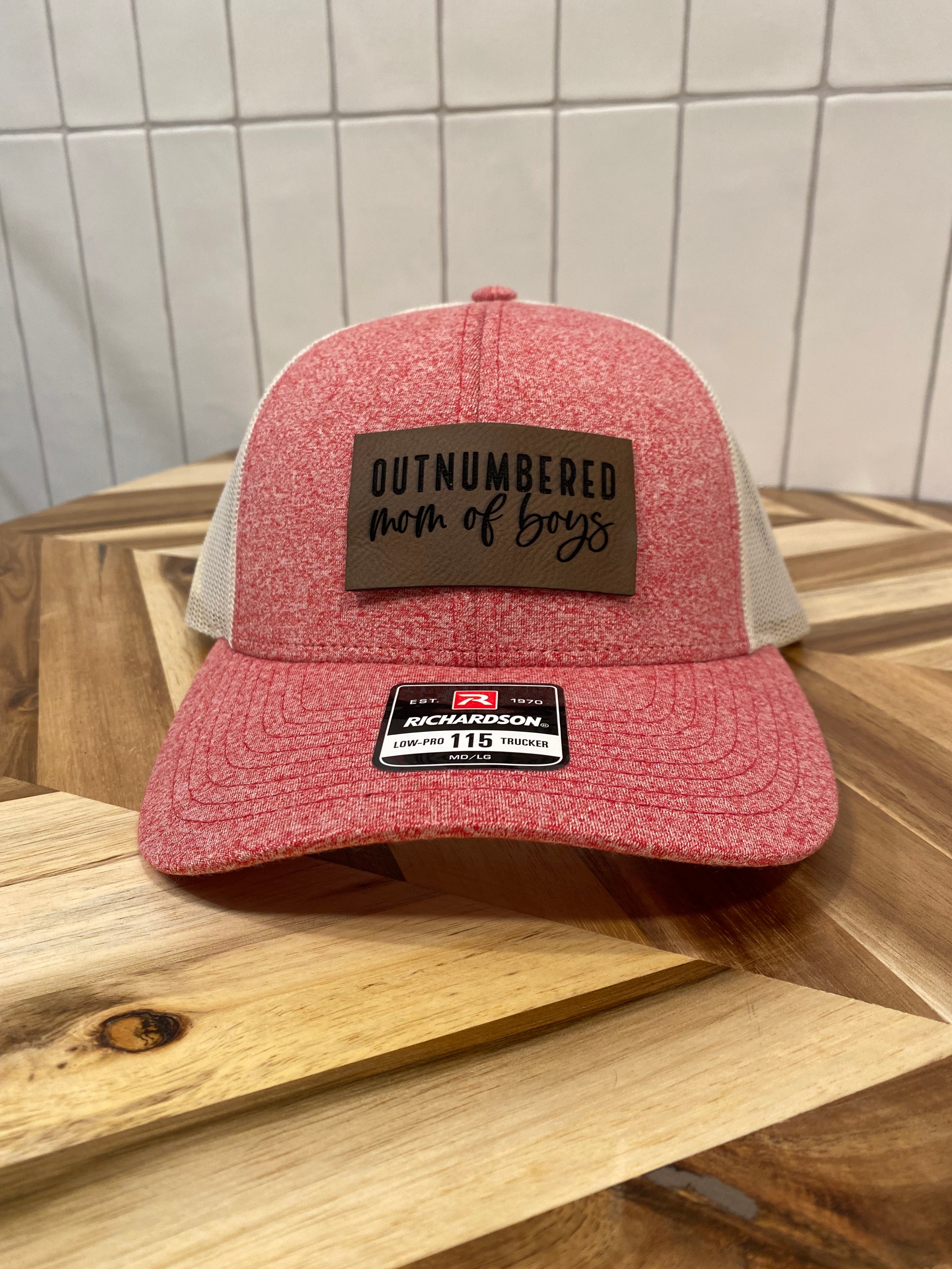 Outnumbered Mom of Boys Hat