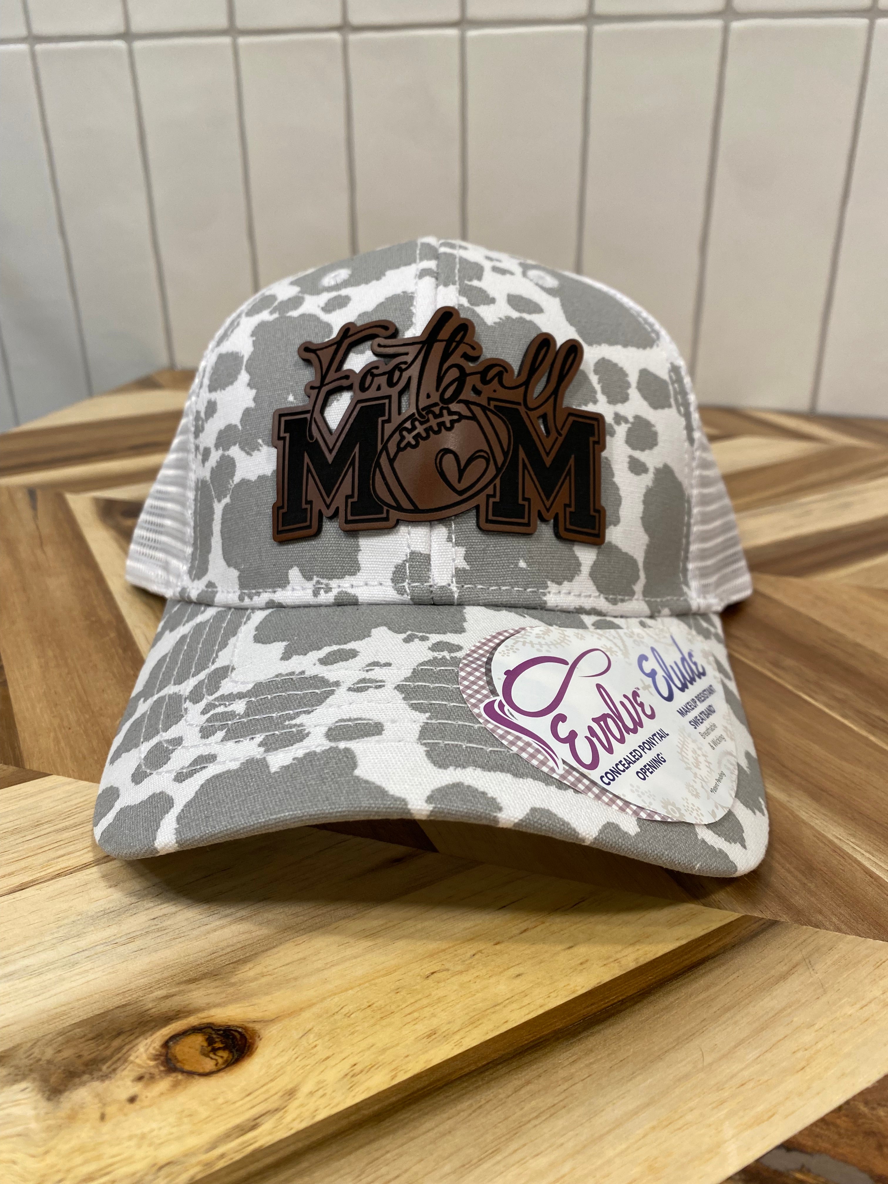 Football Mom Animal Print Hat
