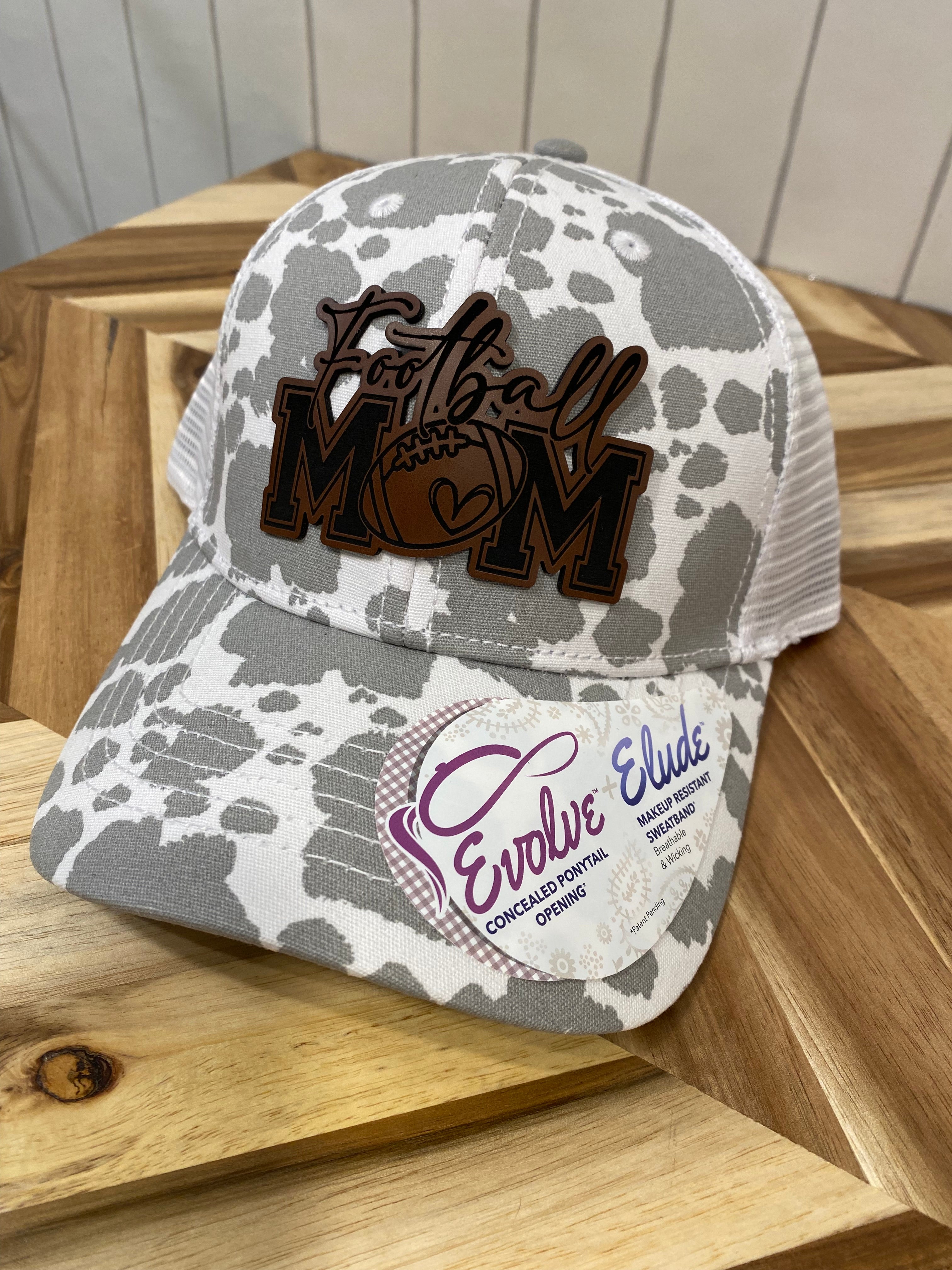 Football Mom Animal Print Hat