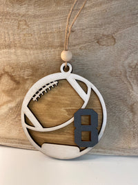 Custom Football Ornament