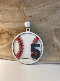 Custom Baseball Ornament