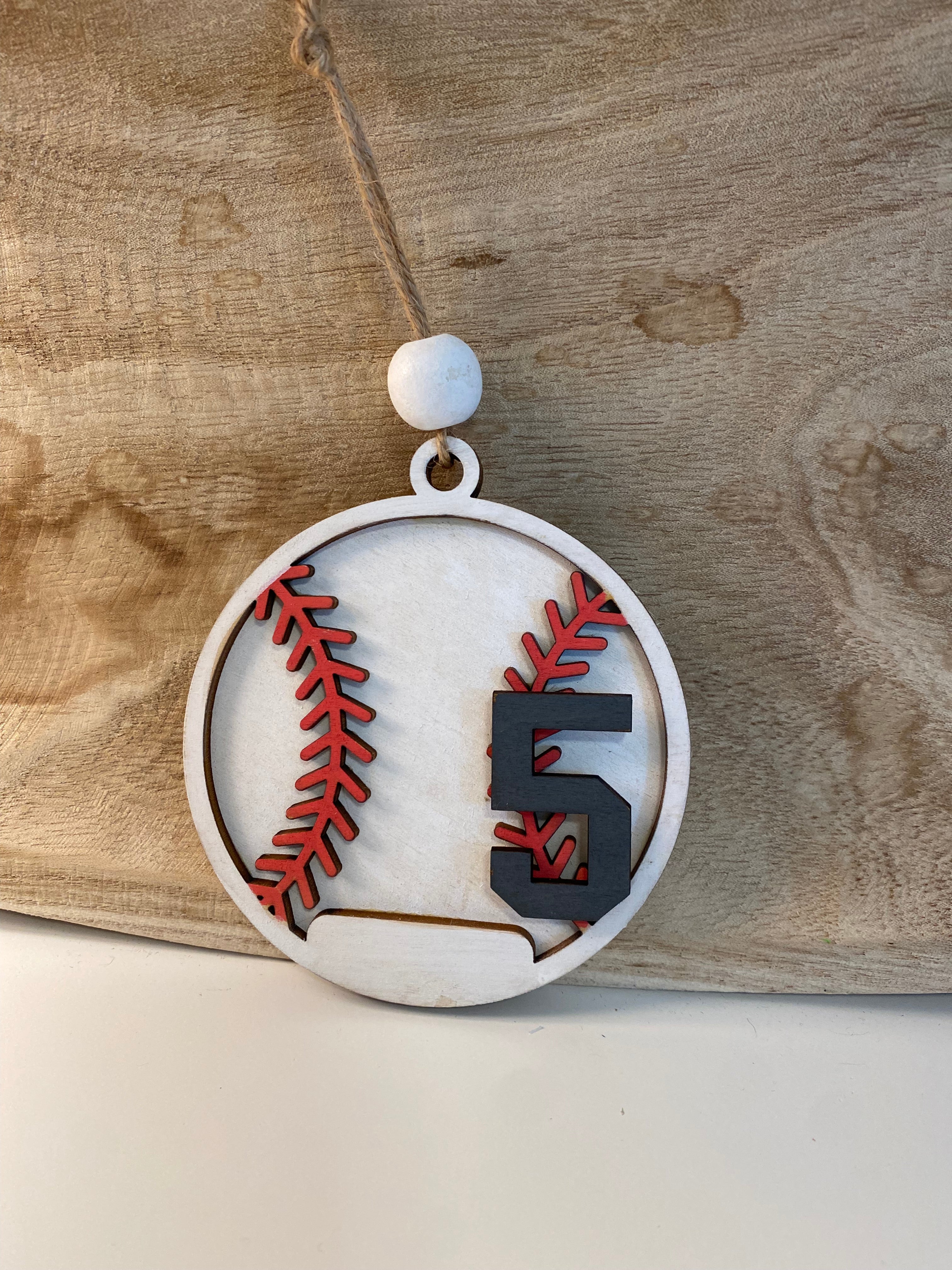 Custom Baseball Ornament