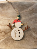 Personalized Snowman Ornament
