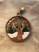 Custom Initial Buck Ornament