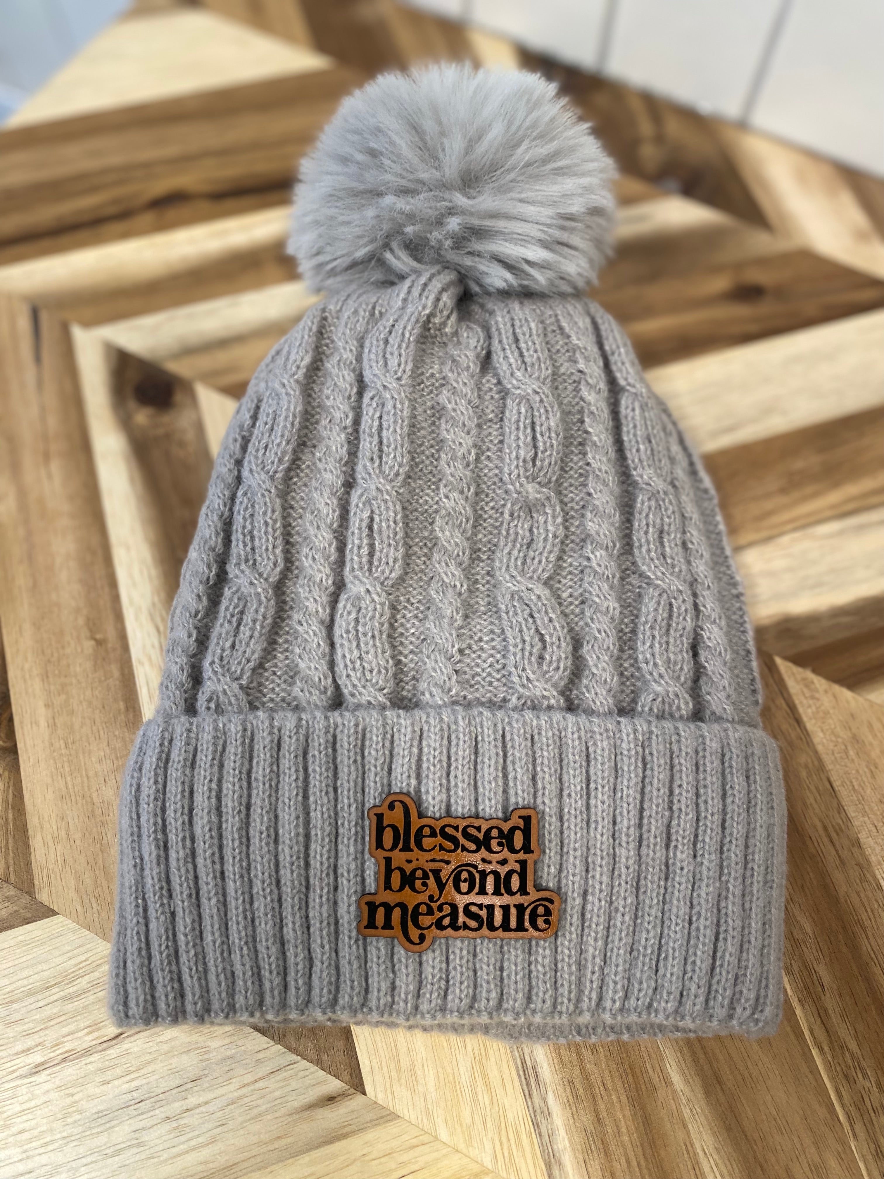Blessed Beyond Measure Winter Hat with Pom