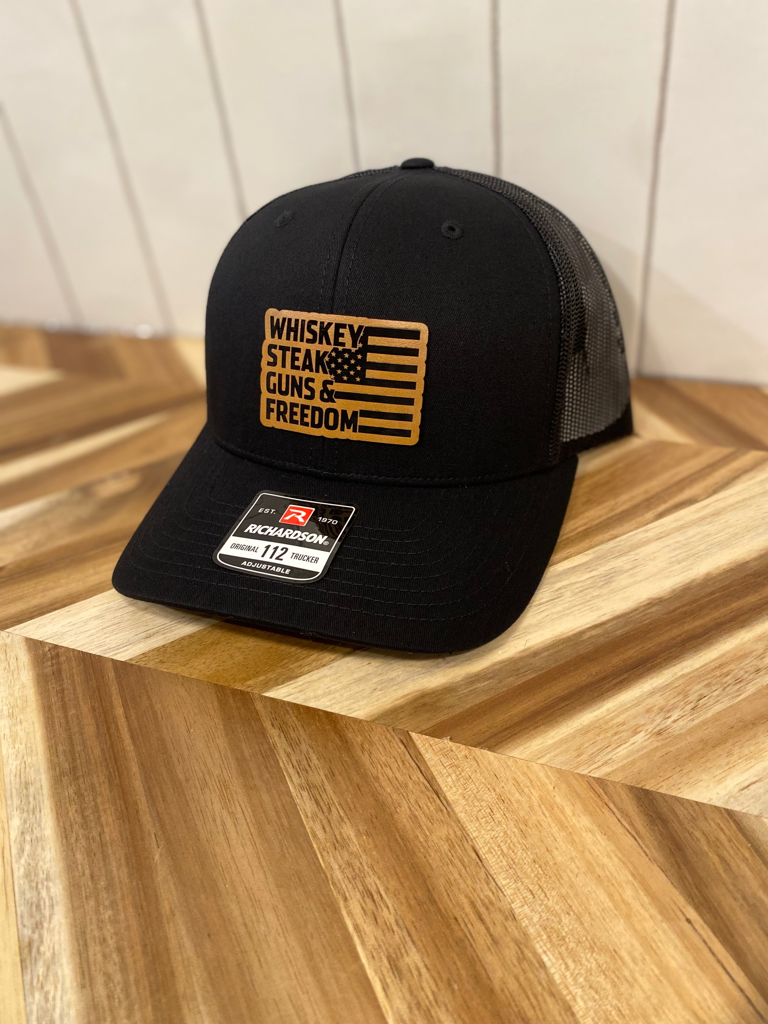 Whiskey, Steak, Guns & Freedom Hat