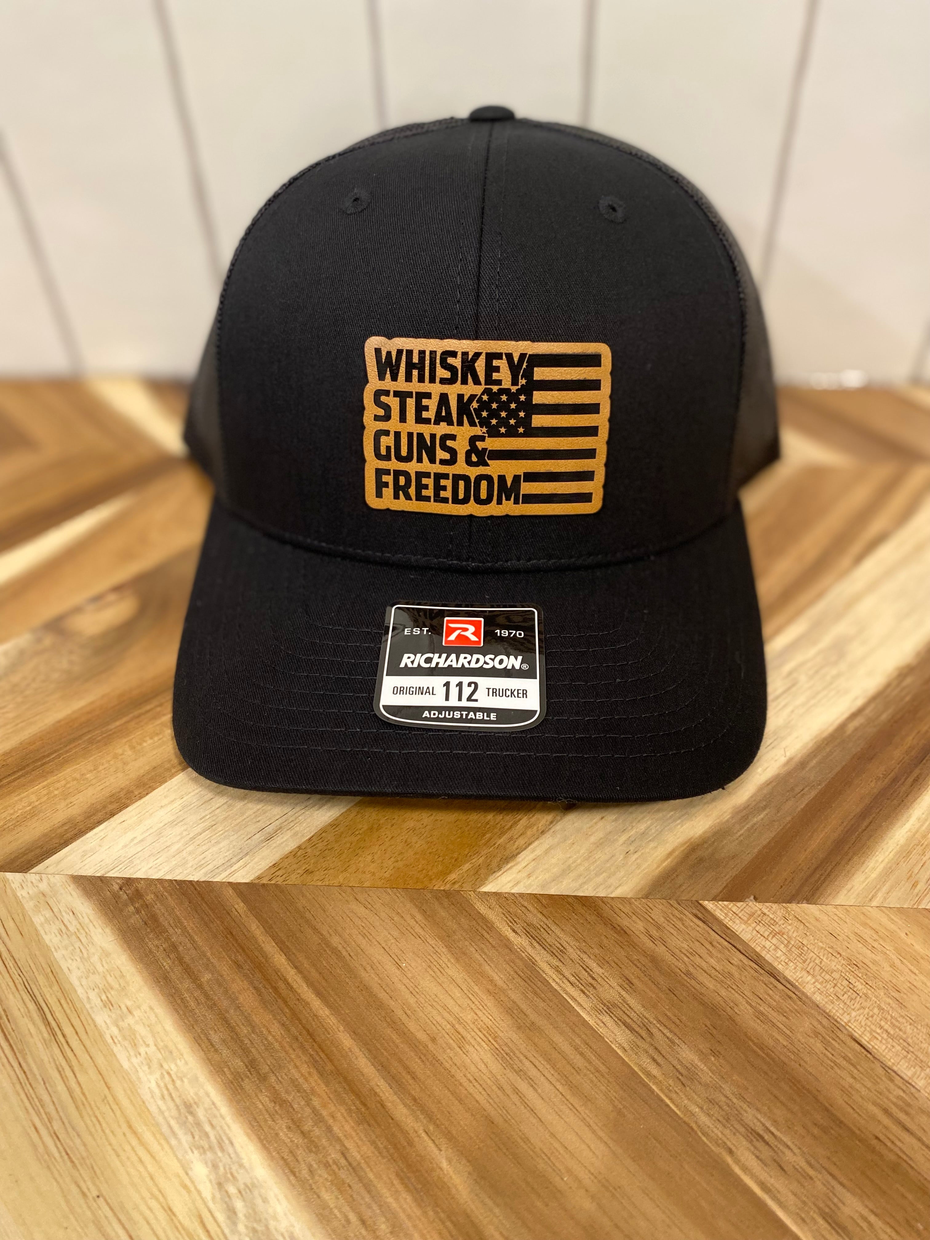 Whiskey, Steak, Guns & Freedom Hat