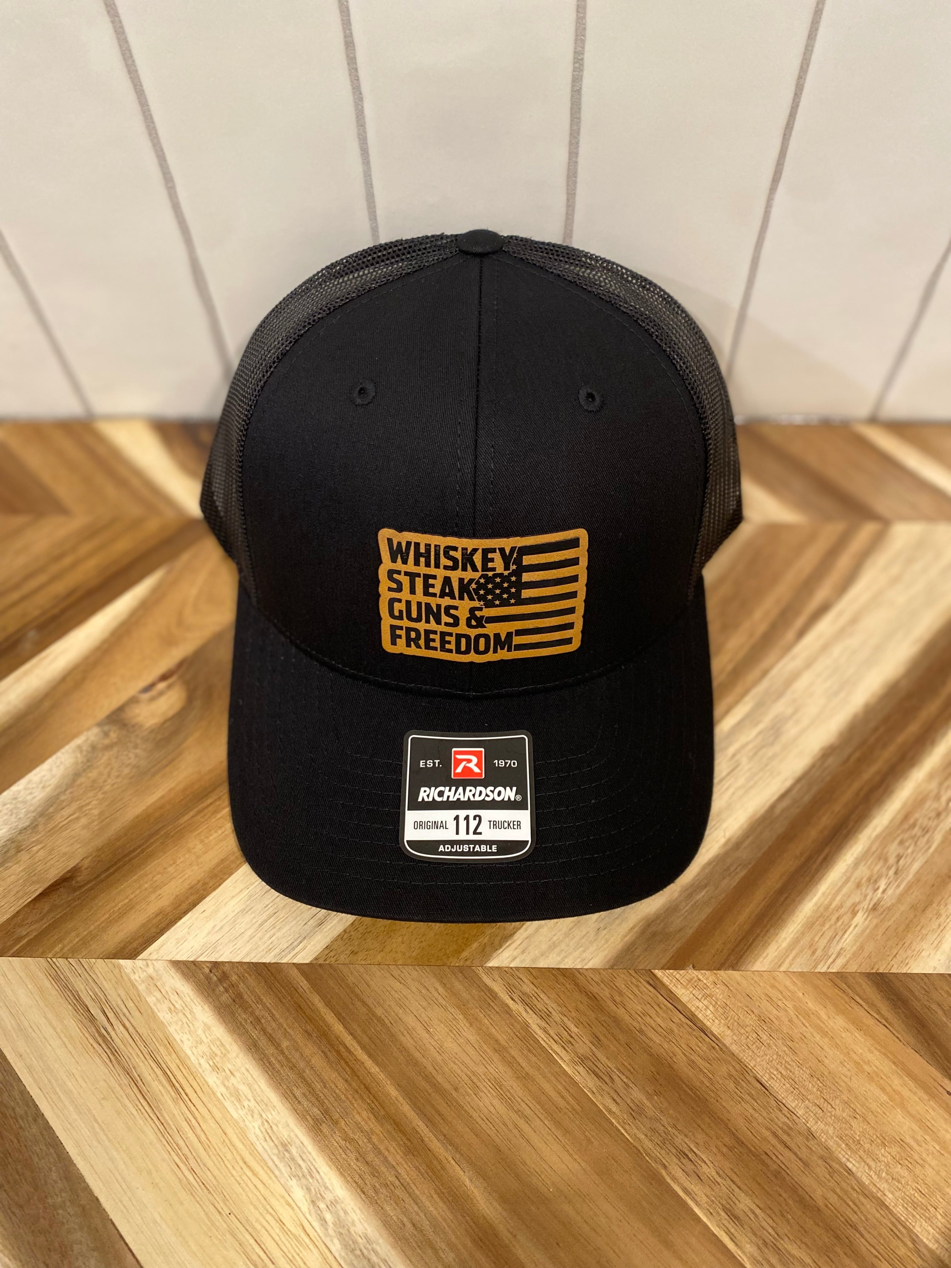 Whiskey, Steak, Guns & Freedom Hat