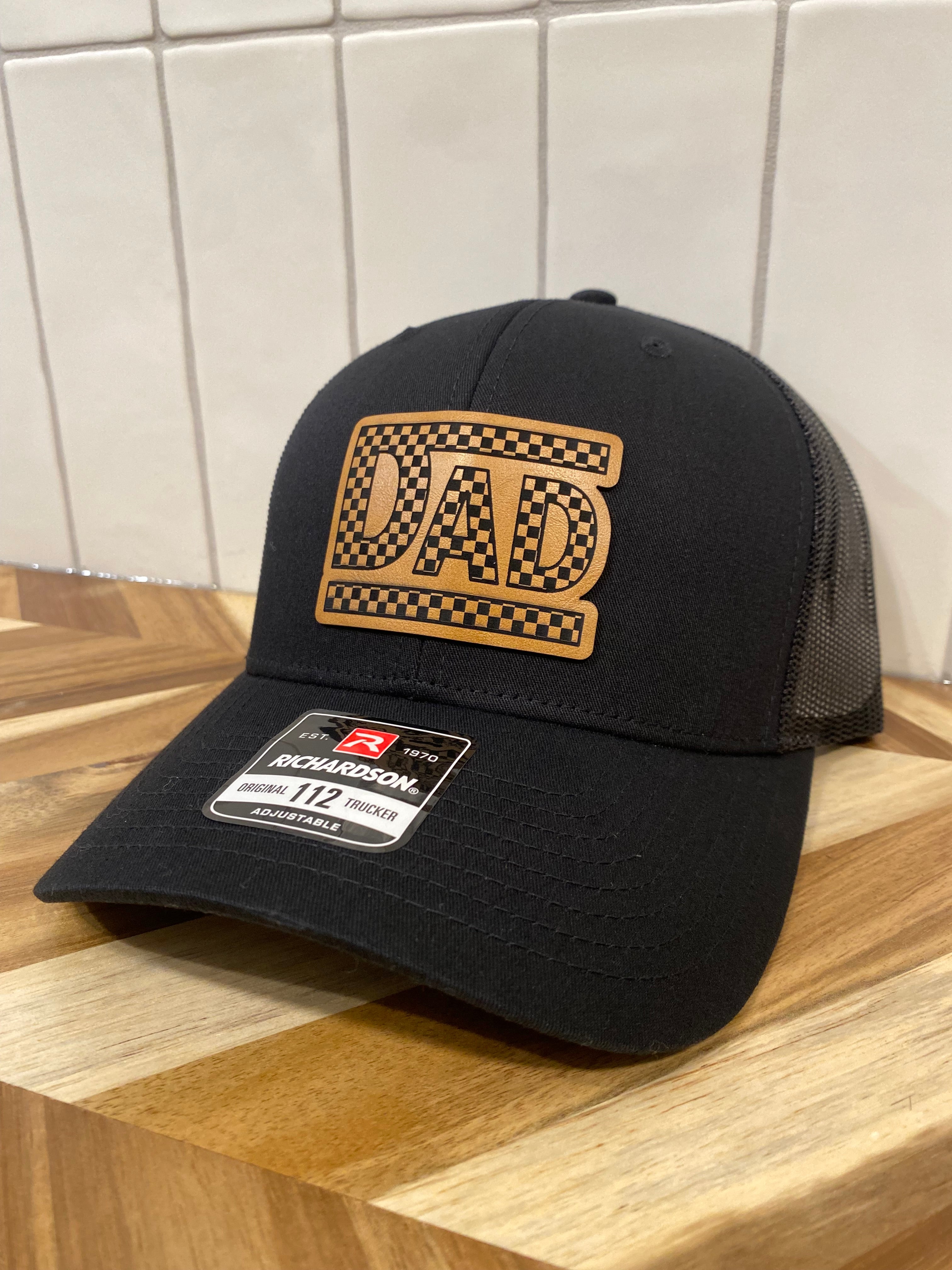Motorcross Checkered Flag Dad Hat