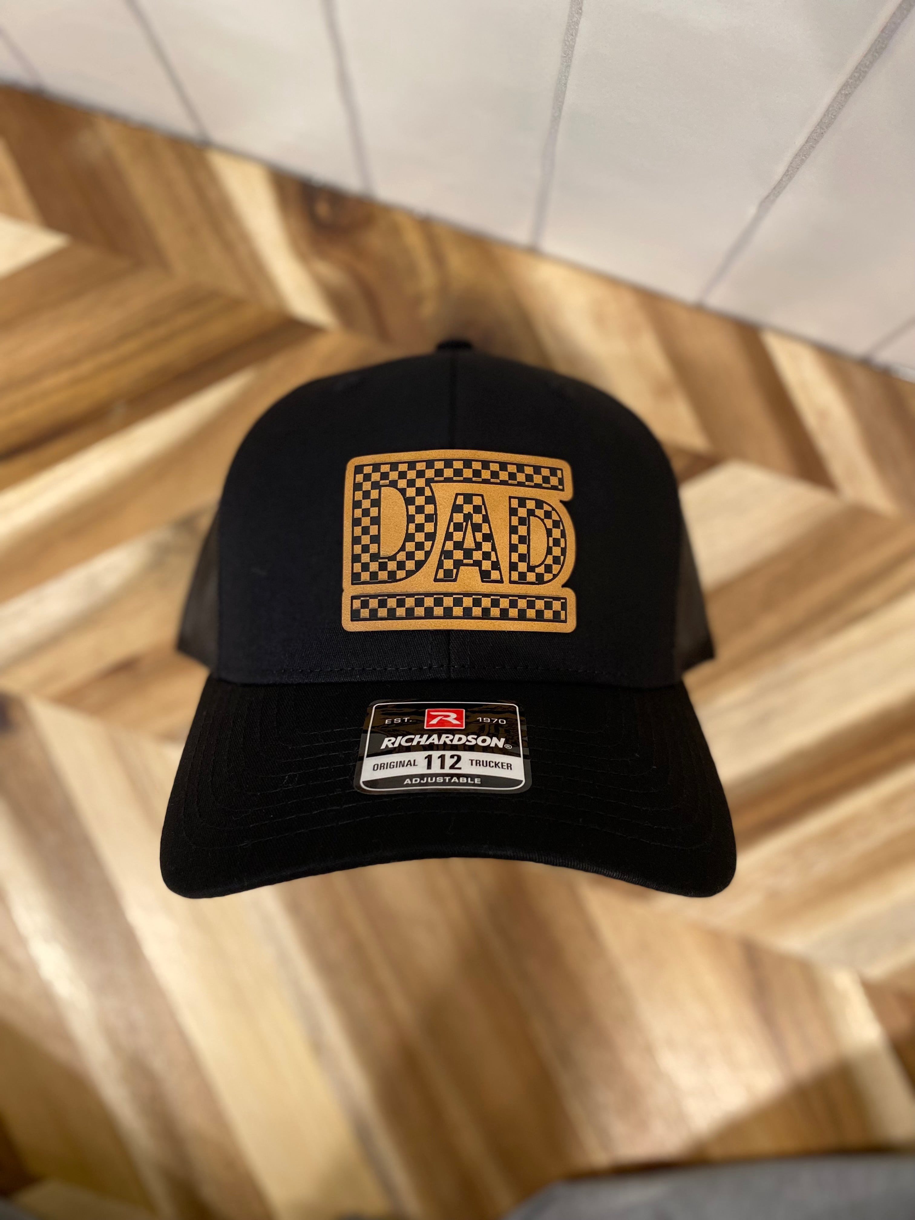 Motorcross Checkered Flag Dad Hat