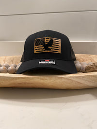 American Flag with Eagle Hat