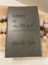 Custom Engraved "Our Little Boy/Girl" Notebook Journal