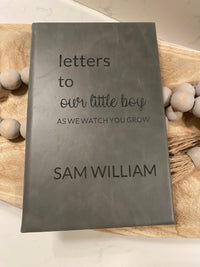 Custom Engraved "Our Little Boy/Girl" Notebook Journal