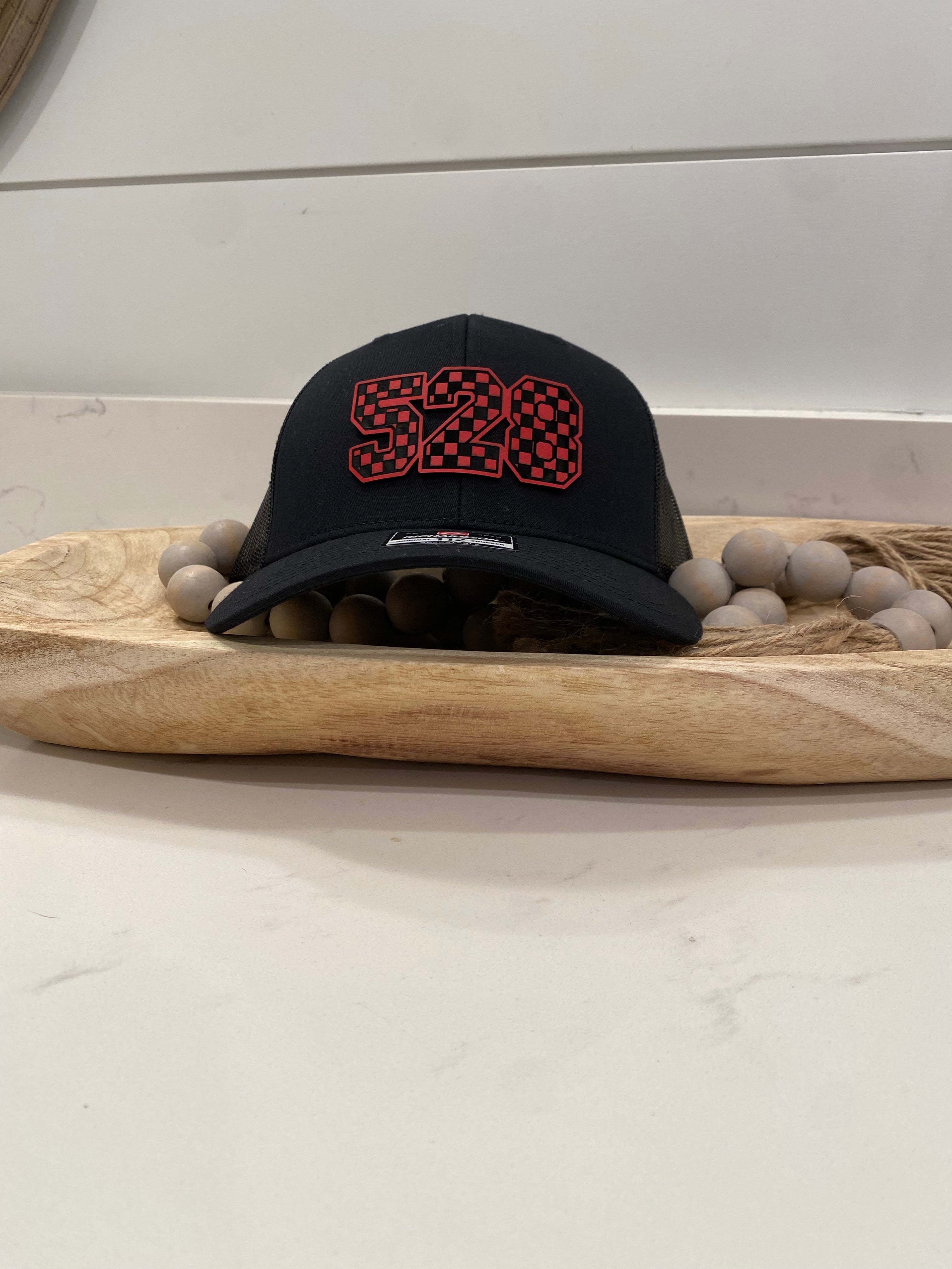 Custom Checkered Number Motocross Hat