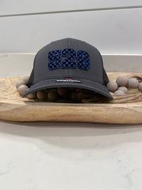 Custom Checkered Number Motocross Hat