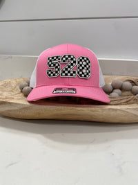 Custom Checkered Number Motocross Hat