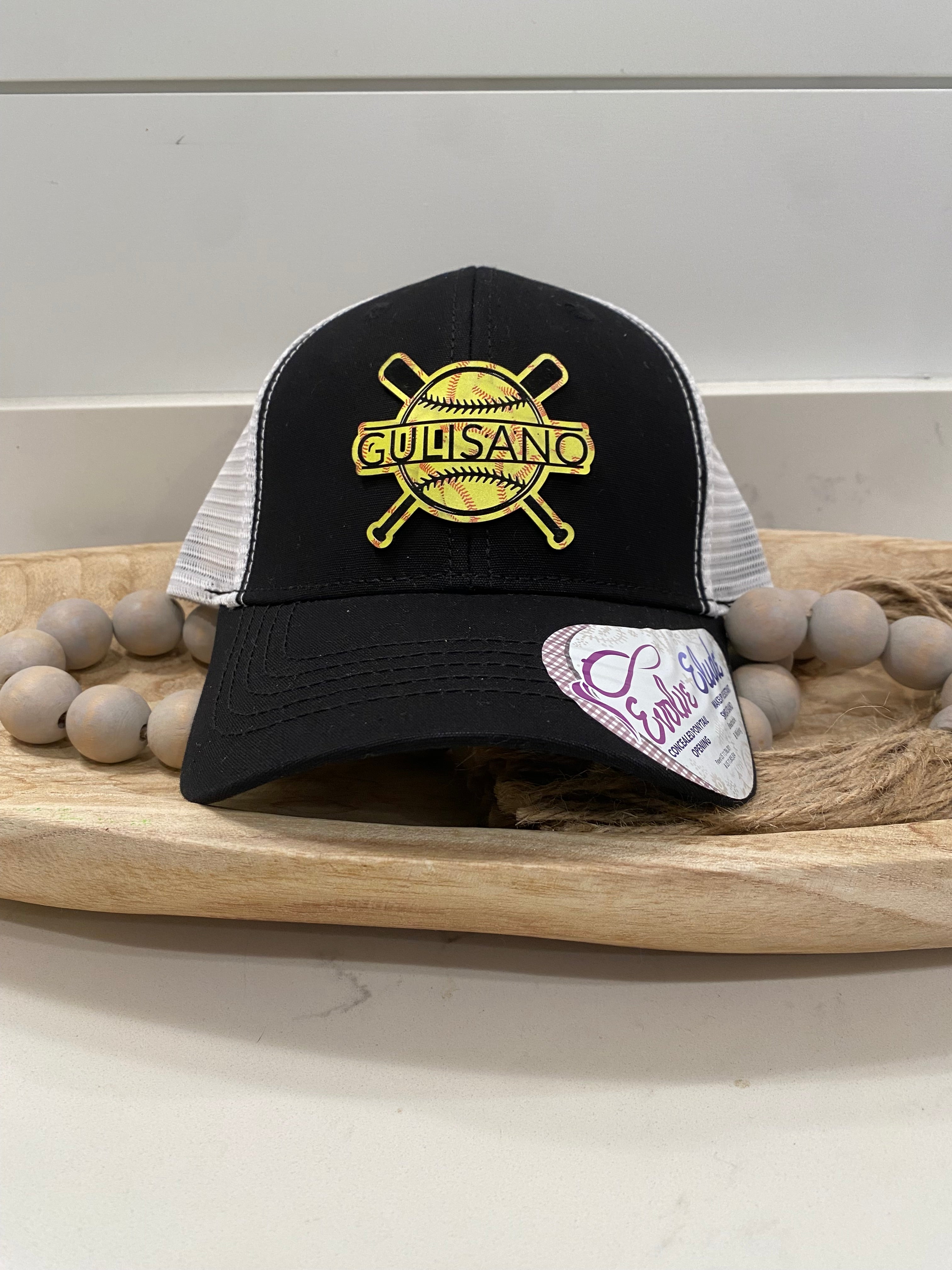 Custom Softball/Baseball Bats & Ball Design Hat