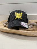 Softball UV Printed Leather w/Heart Bat & Ball Custom Name and or Number