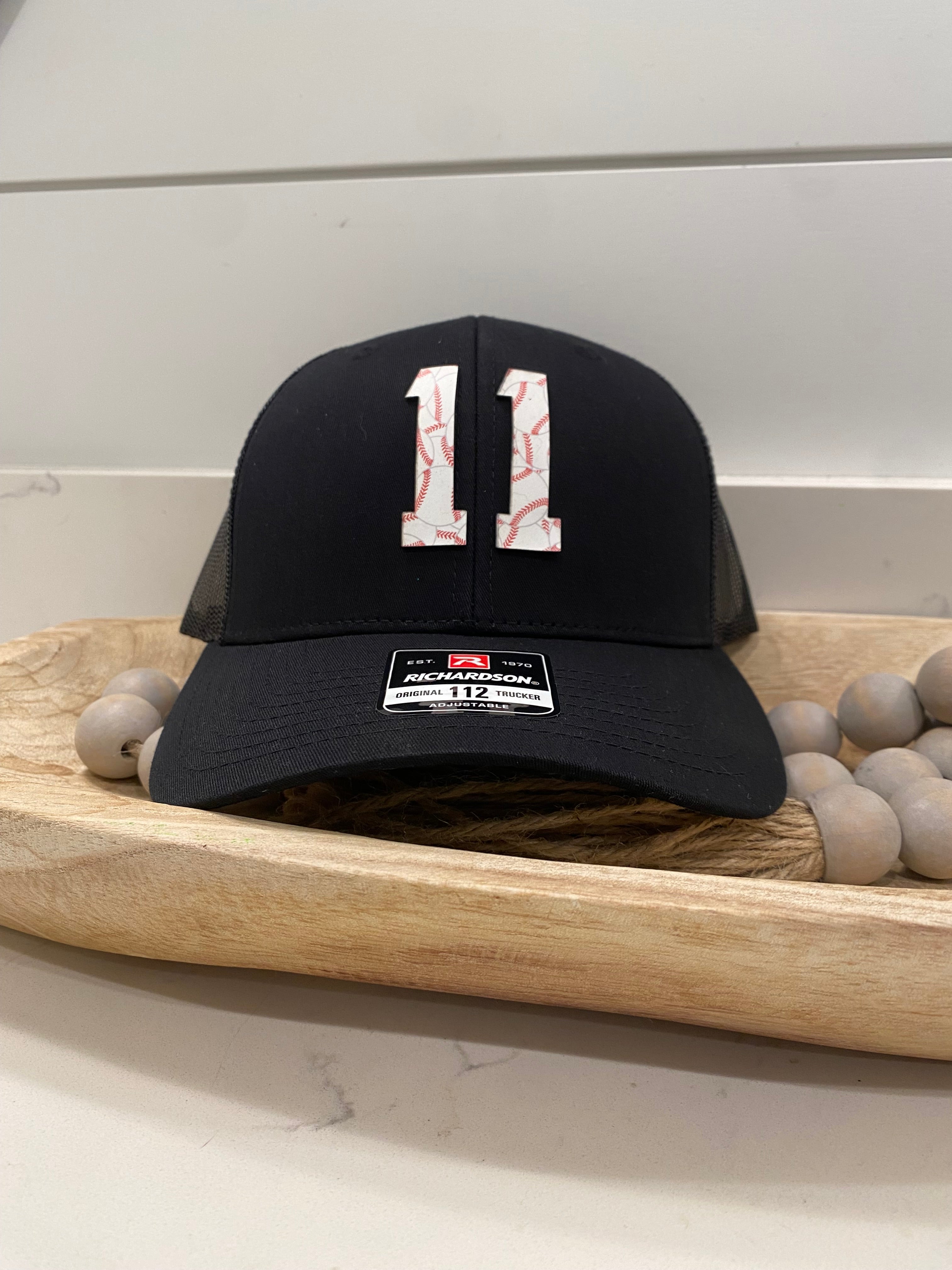 Custom BASEBALL Printed Leather w/NUMBER