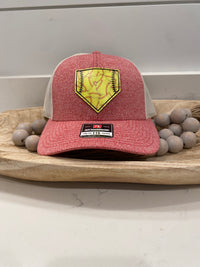 Custom Home Plate Softball Hat