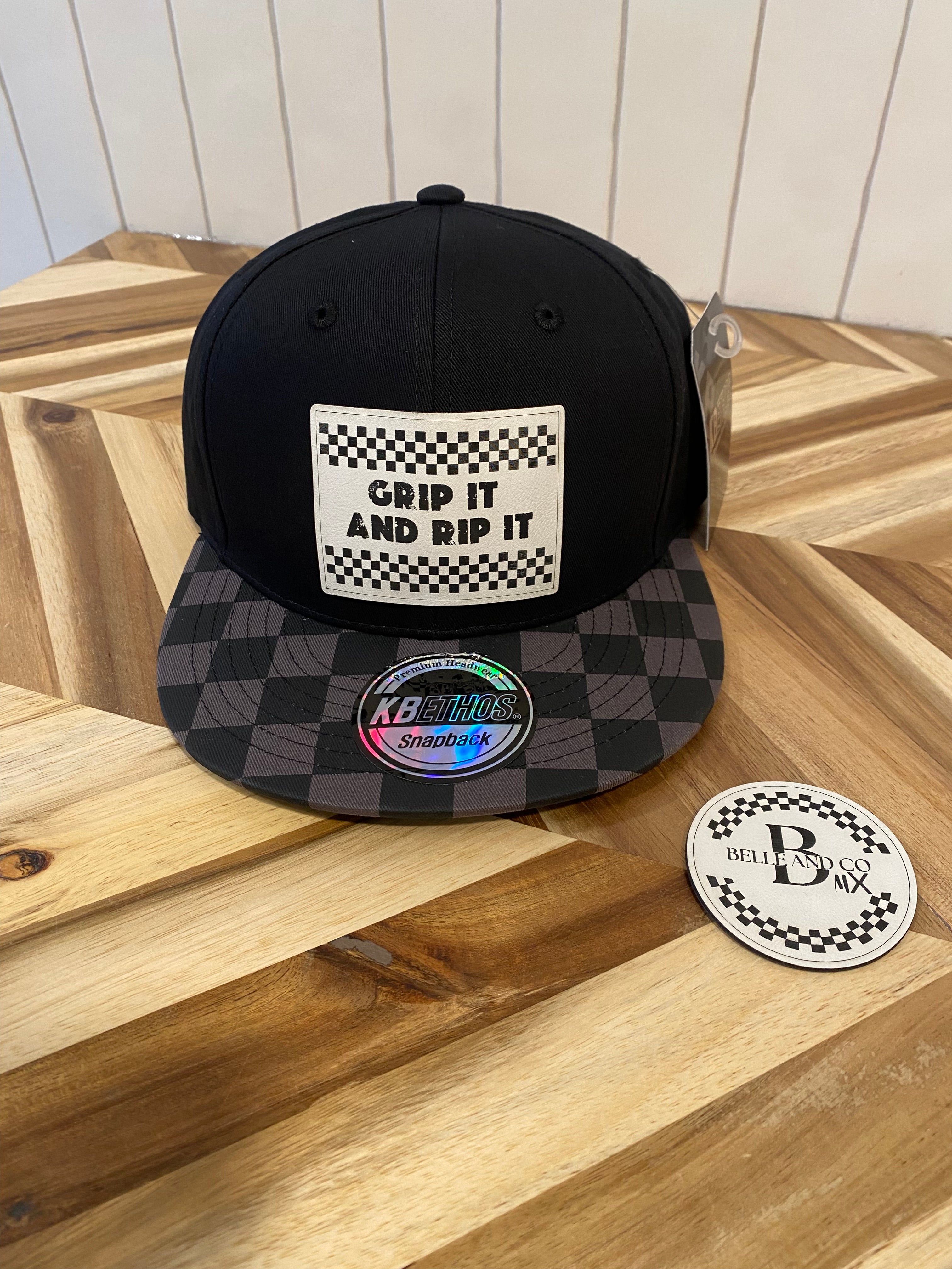 Grip It and Rip It Checkered Brim Hat
