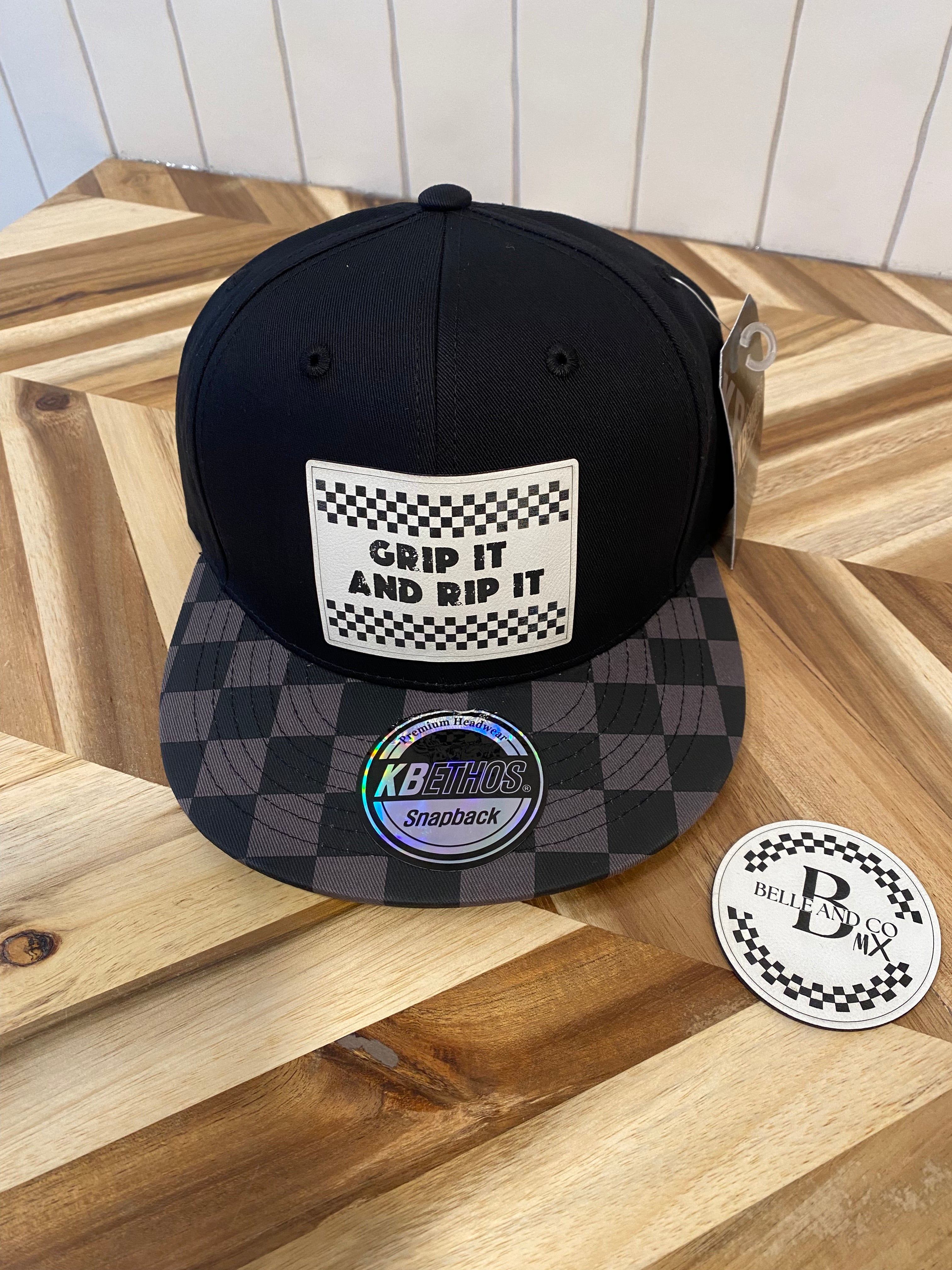 Grip It and Rip It Checkered Brim Hat
