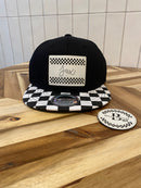 Custom Cursive Name Racing Stripes Patch MX Hat