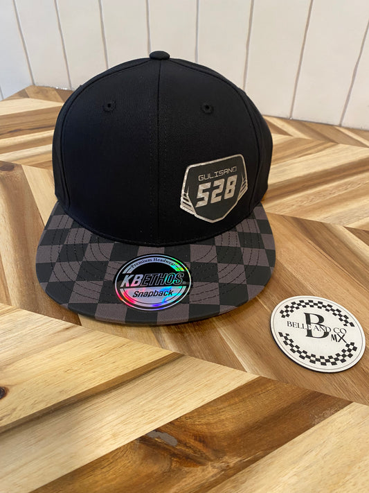 Custom Side Placed Carbon Fiber Nameplate Hat