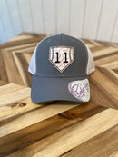 Baseball UV Printed Leather Home Plate w/Custom Name and or Number